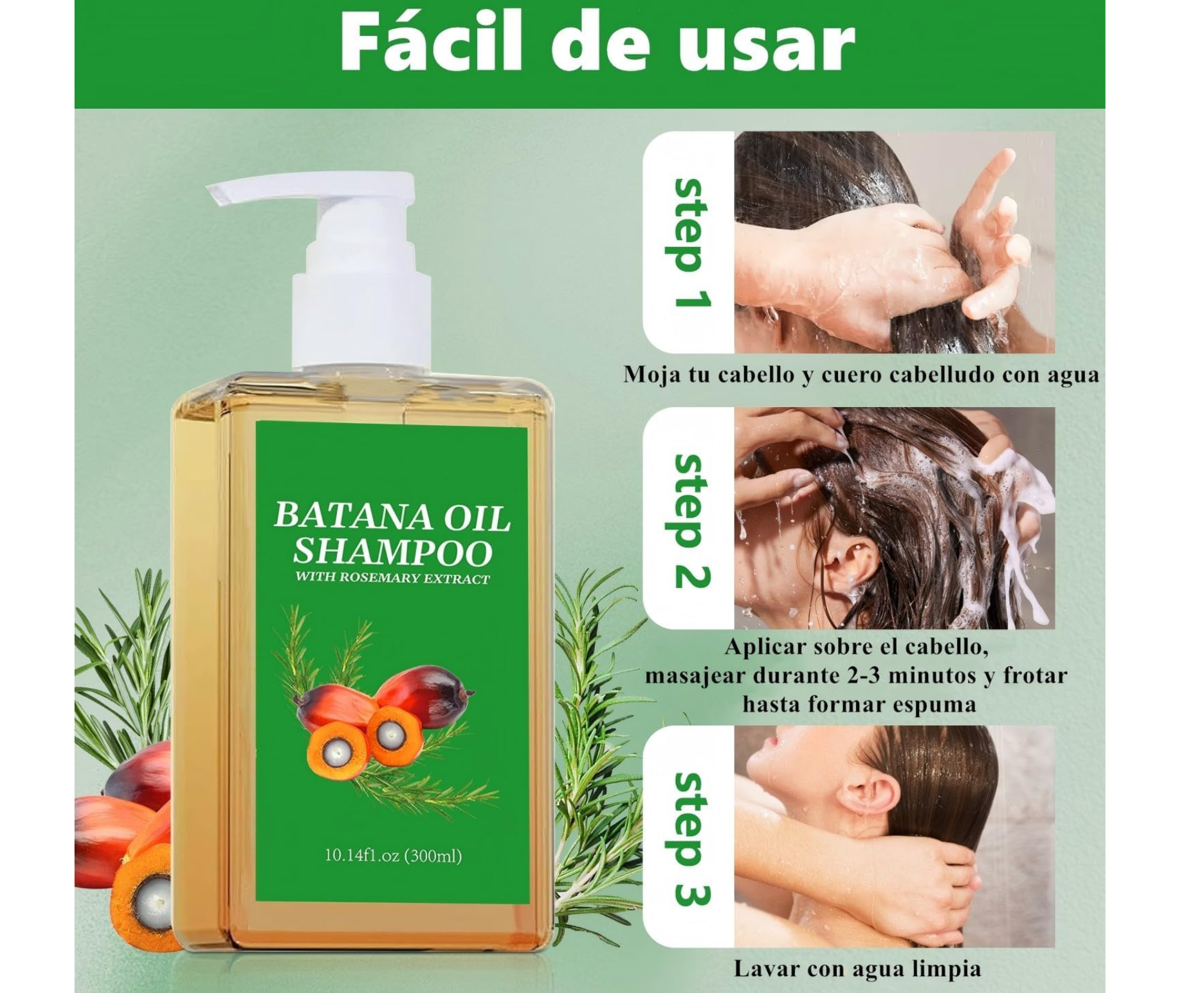Champú de Batana 100% Natural – Detén la caída y estimula el crecimiento del cabello
