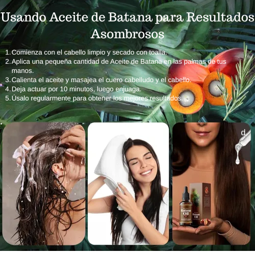 Aceite de Batana Puro con Romero para Crecimiento Capilar